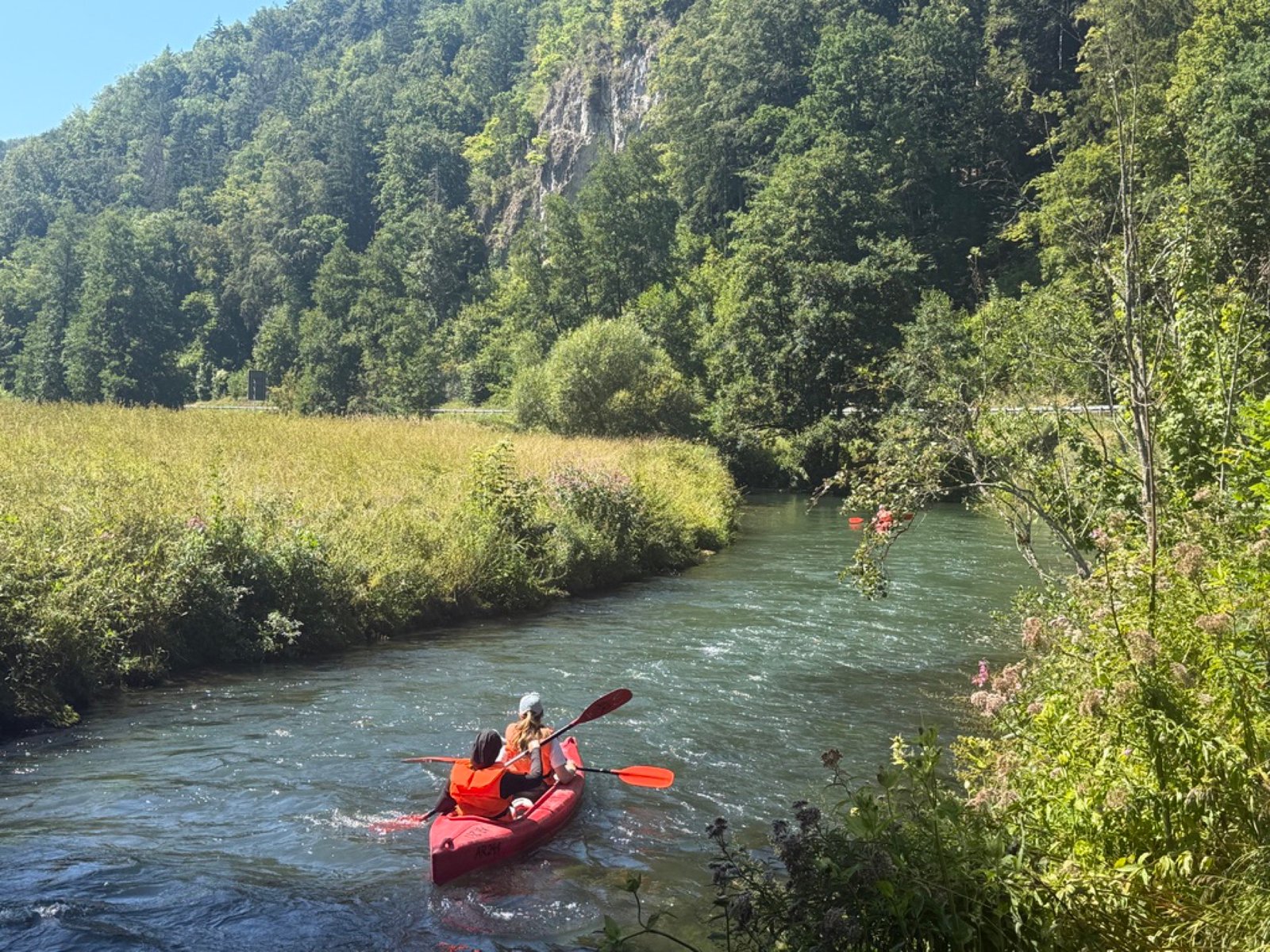 Kanufahrt auf der Wiesent